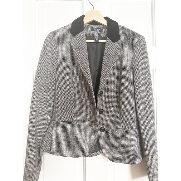 Chaps Black and Gray Blazer - Picture 1 of 6